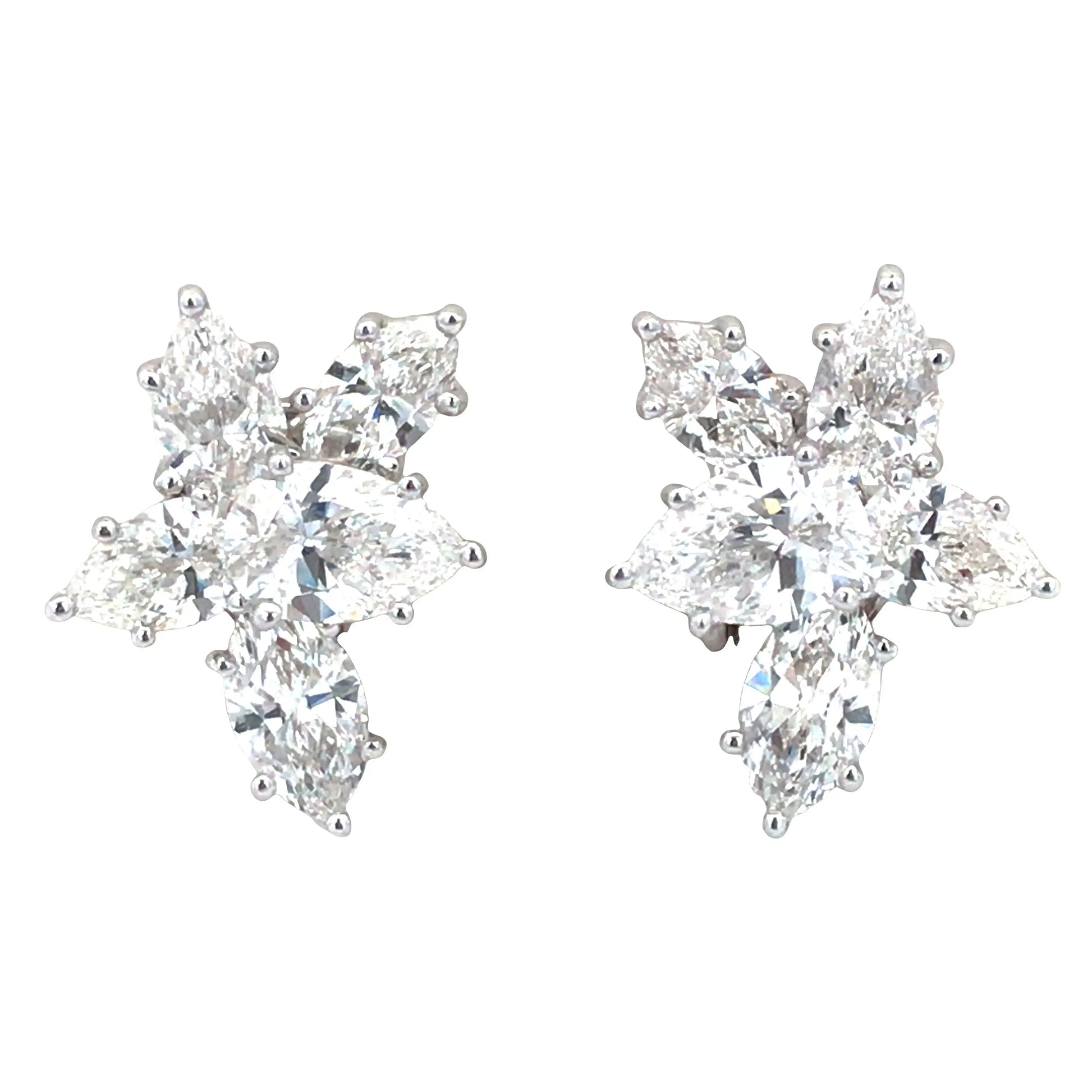 Harry Winston, Platinum Diamond Earrings, Valuation Harry Winston