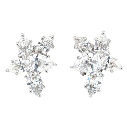 Harry Winston, Platinum Diamond Earrings, Valuation Harry Winston