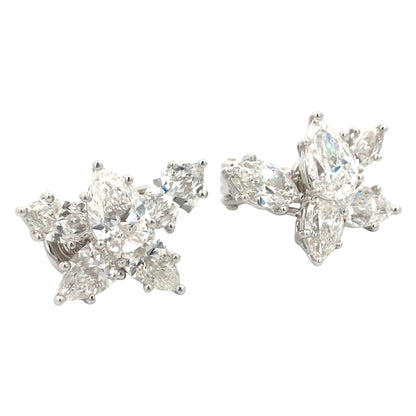 Harry Winston, Platinum Diamond Earrings, Valuation Harry Winston