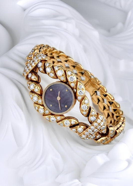 Mauboussin, 18K Gold Diamond Lady's Watch