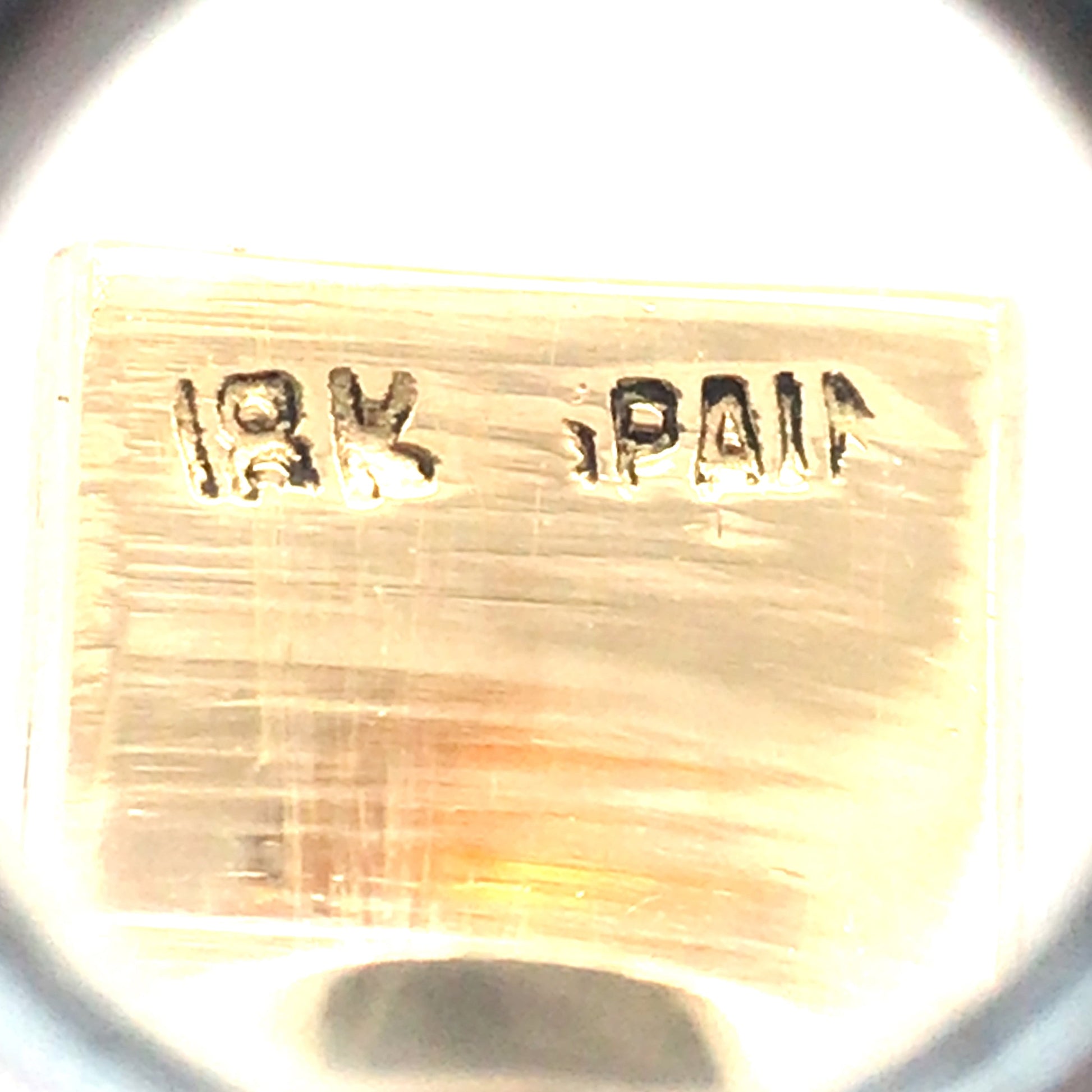 18K Gold Enamel Coral Bangle Lueur Jewelry