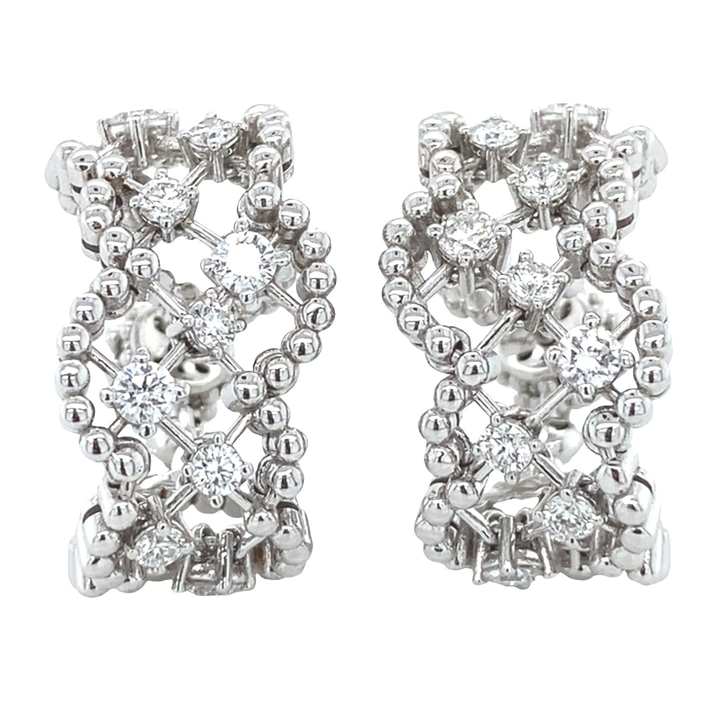 Ferri Firenze, 18K Gold Diamond Earrings Ferri Firenze