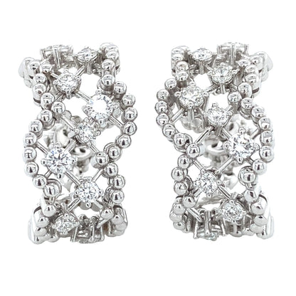 Ferri Firenze, 18K Gold Diamond Earrings Ferri Firenze