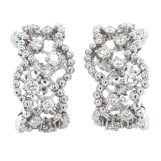 Ferri Firenze, 18K Gold Diamond Earrings Ferri Firenze