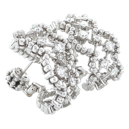 Ferri Firenze, 18K Gold Diamond Earrings Ferri Firenze