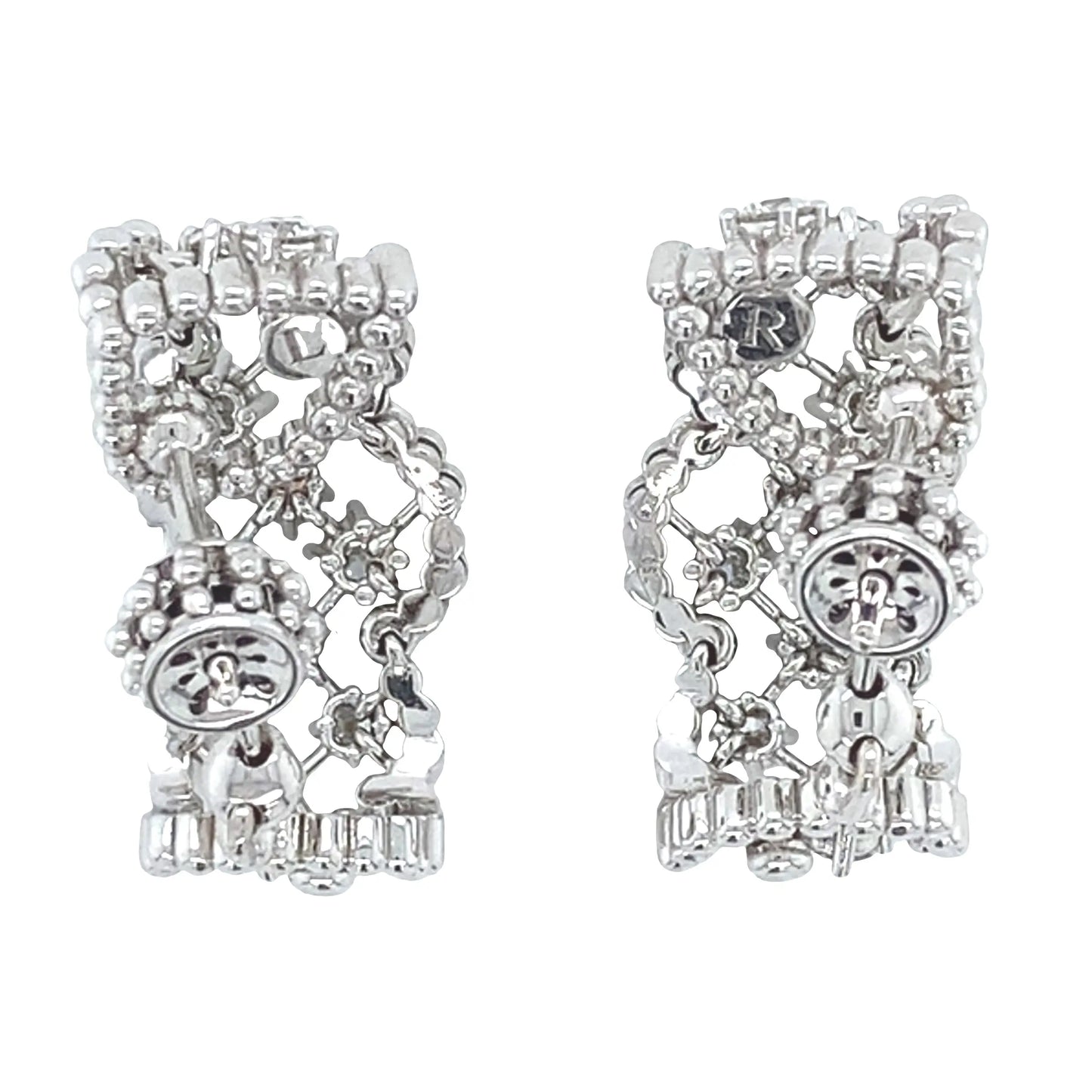 Ferri Firenze, 18K Gold Diamond Earrings Ferri Firenze