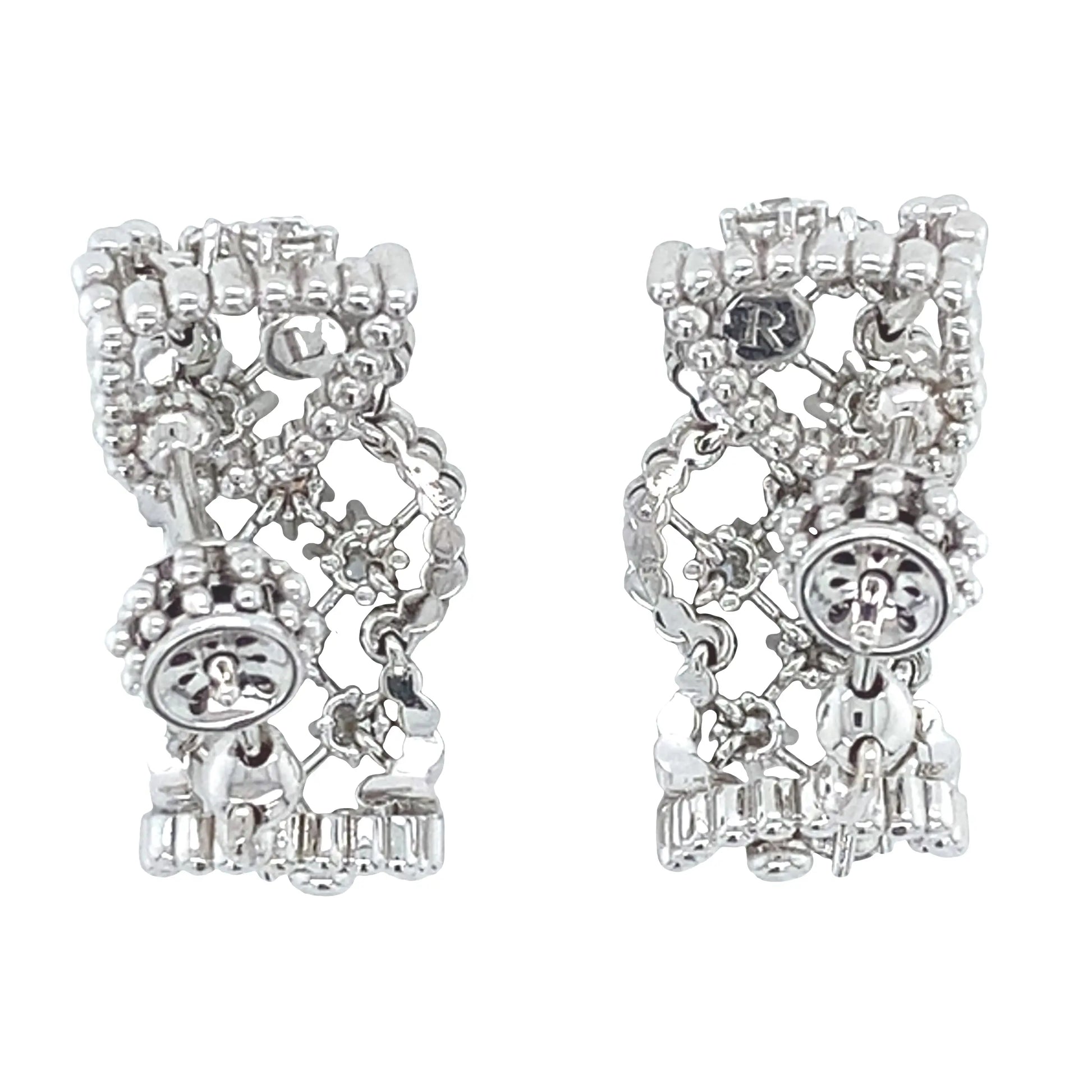 Ferri Firenze, 18K Gold Diamond Earrings Ferri Firenze