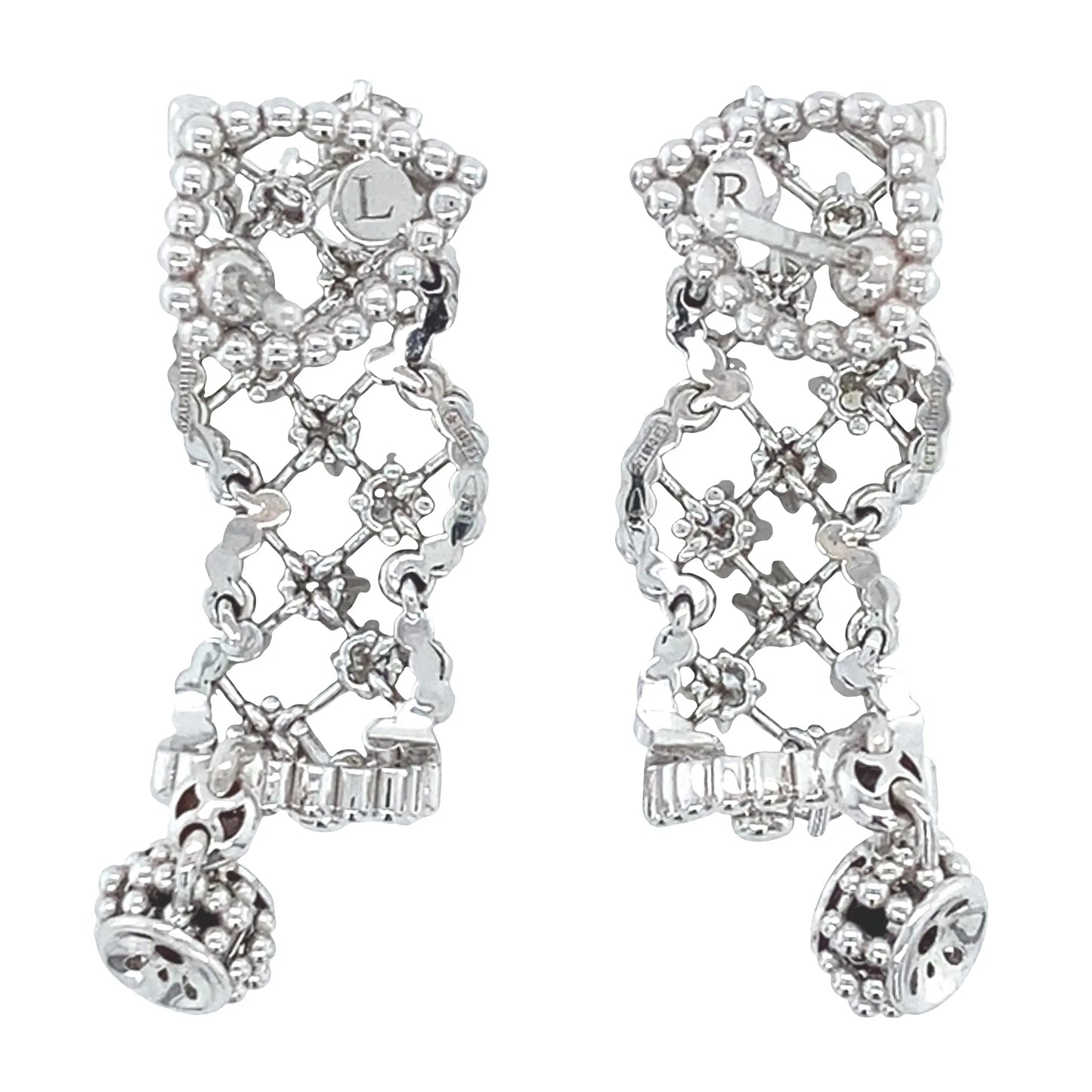Ferri Firenze, 18K Gold Diamond Earrings Ferri Firenze