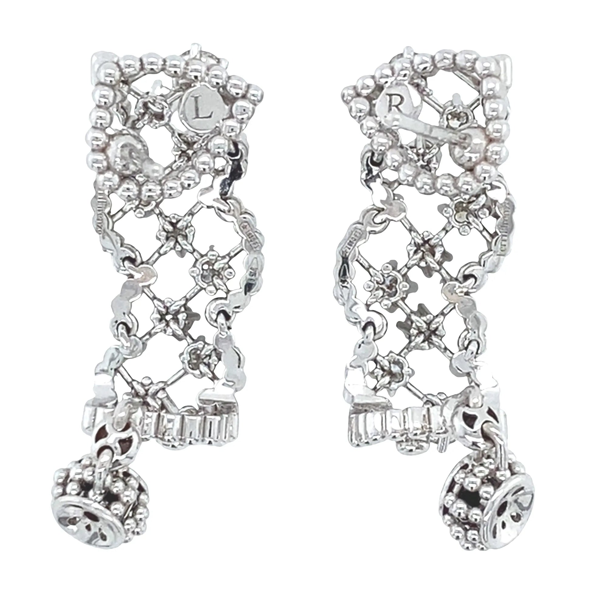 Ferri Firenze, 18K Gold Diamond Earrings Ferri Firenze