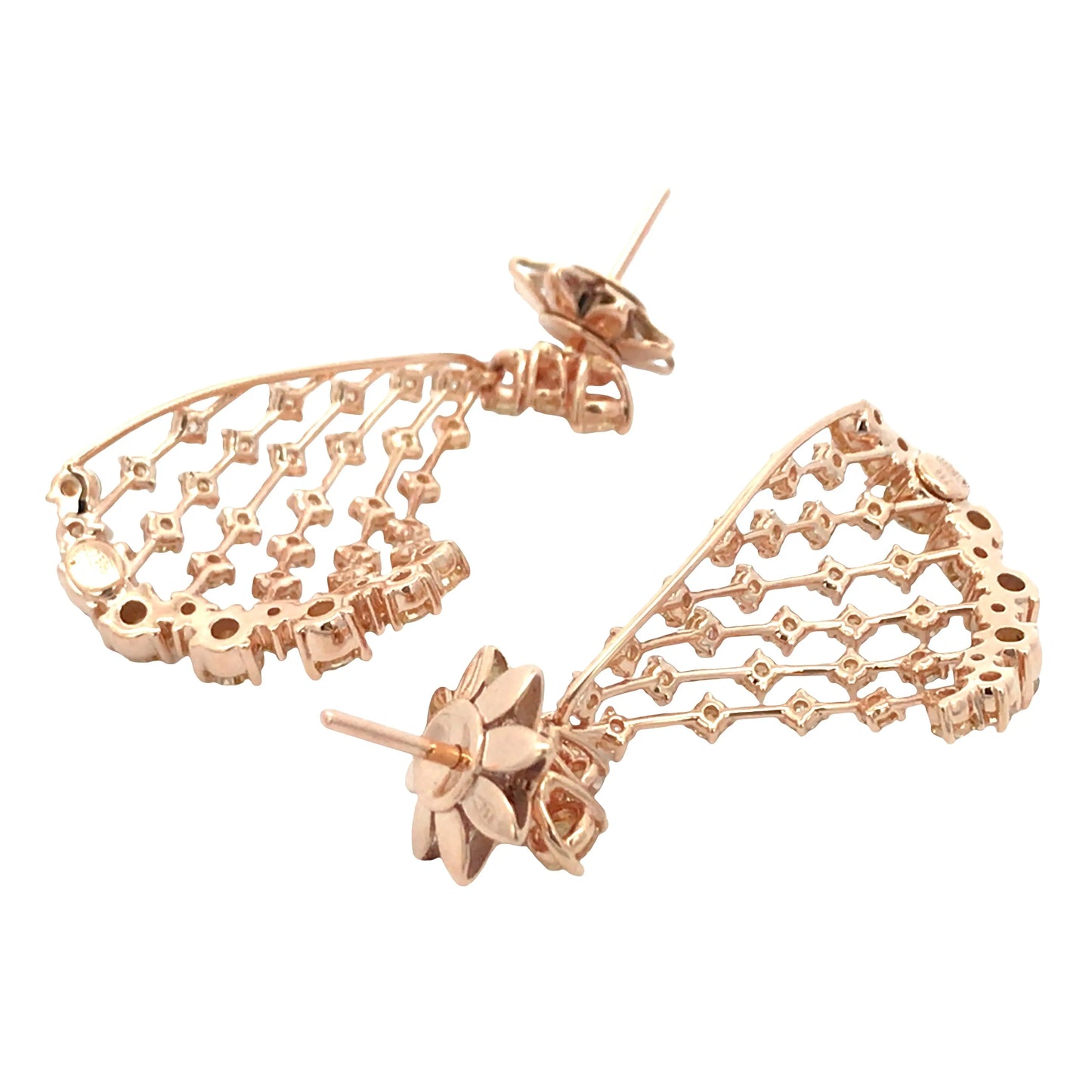 Ferri Firenze, 18K Gold Diamond Earrings Ferri Firenze