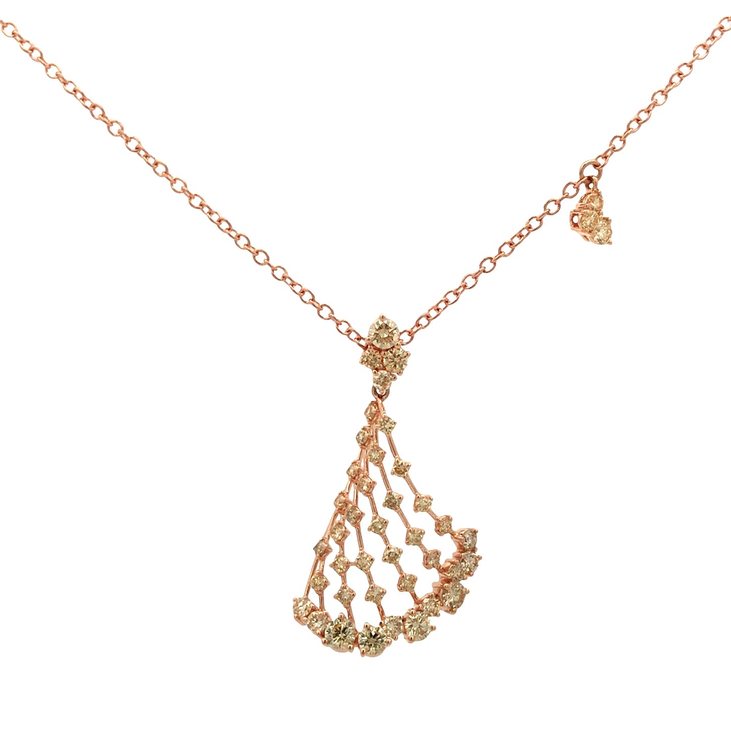 Ferri Firenze, 18K Gold Diamond Pendant Necklace Ferri Firenze