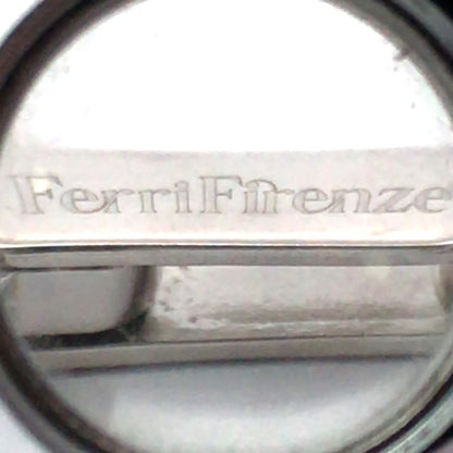 Ferri Firenze, 18K Gold Sapphire Diamond Pendant Necklace Ferri Firenze