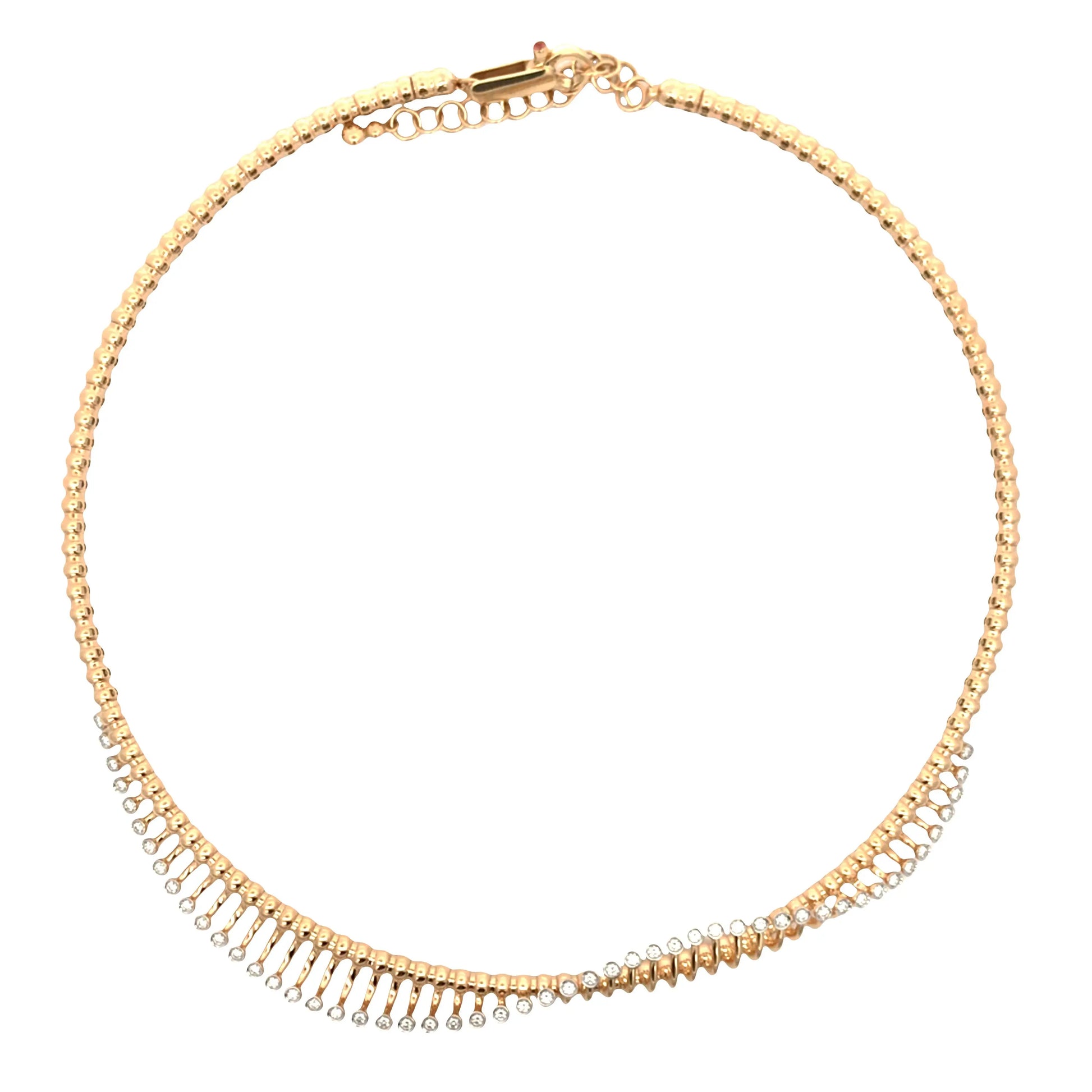 Ferri Firenze, 18K Gold Diamond Necklace Ferri Firenze