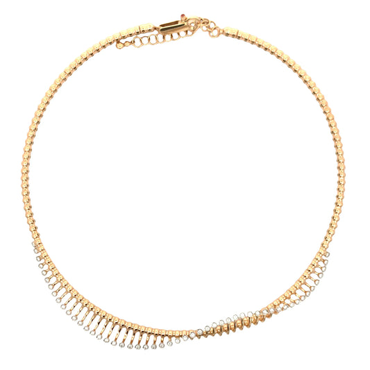 Ferri Firenze, 18K Gold Diamond Necklace Ferri Firenze