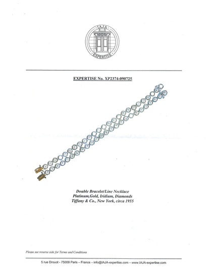 Tiffany, Platinum Diamond Bracelet, IAJA Tiffany