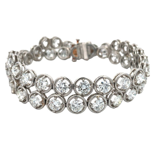 Tiffany, Platinum Diamond Bracelet, IAJA Tiffany
