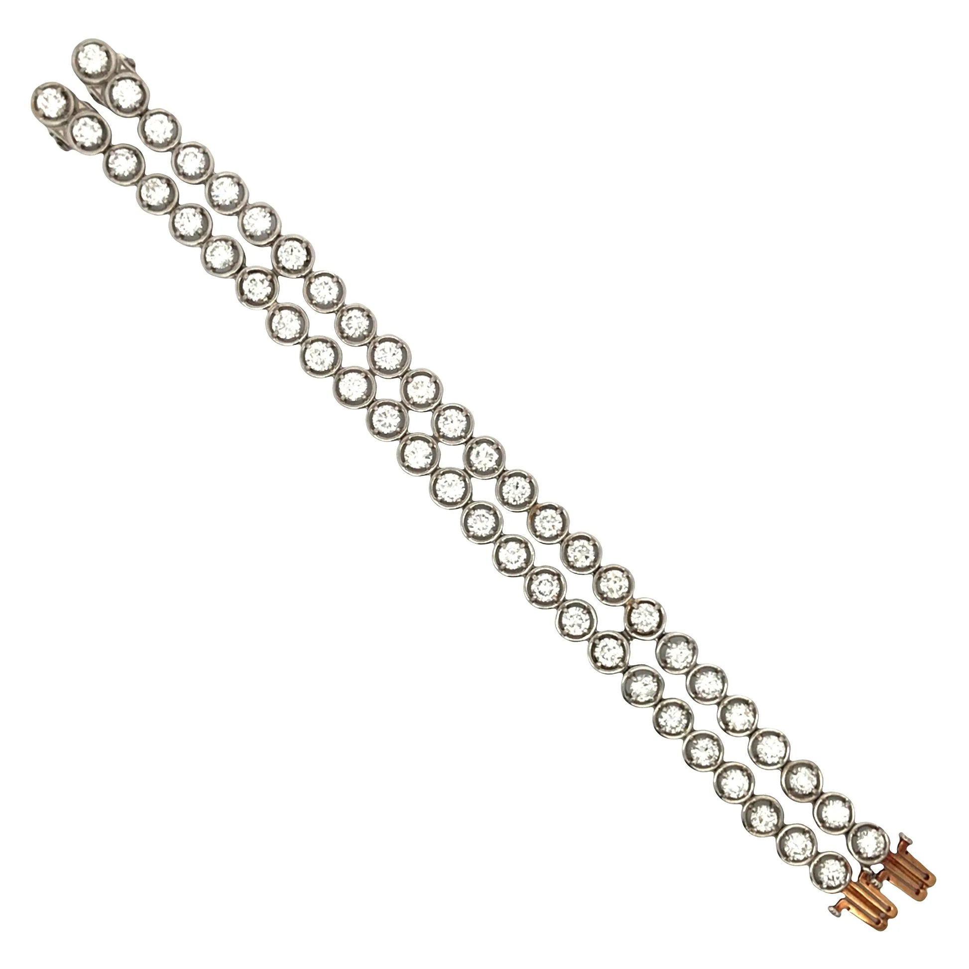 Tiffany, Platinum Diamond Bracelet, IAJA Tiffany