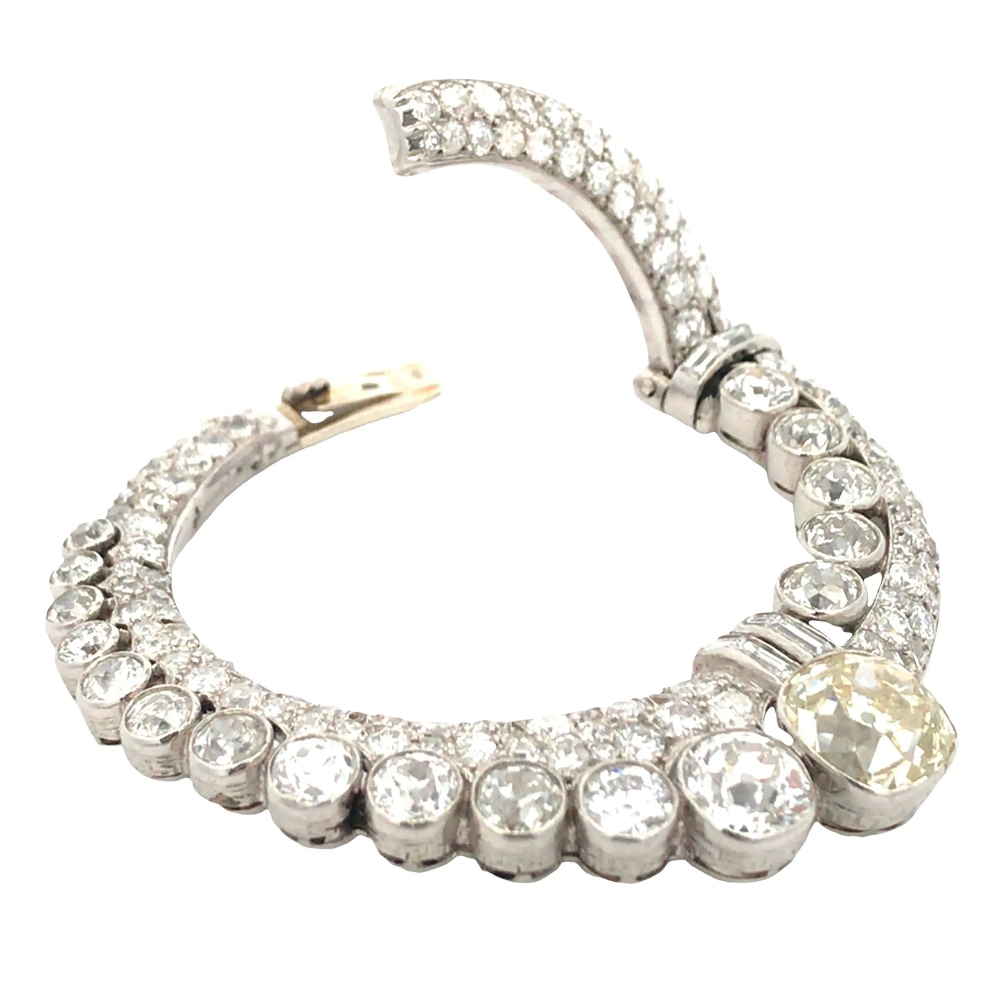 Van Cleef & Arpels, 18K Gold Diamond Circle Brooch, IAJA VCA