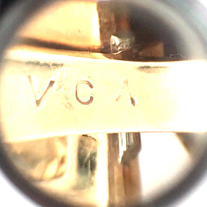 Van Cleef & Arpels, 18K Gold Carved Emerald Carved Coral Diamond Pendant Necklace VCA