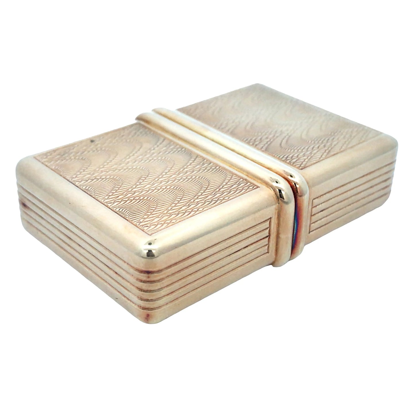 Asprey, 18K Gold Desk Clock Asprey