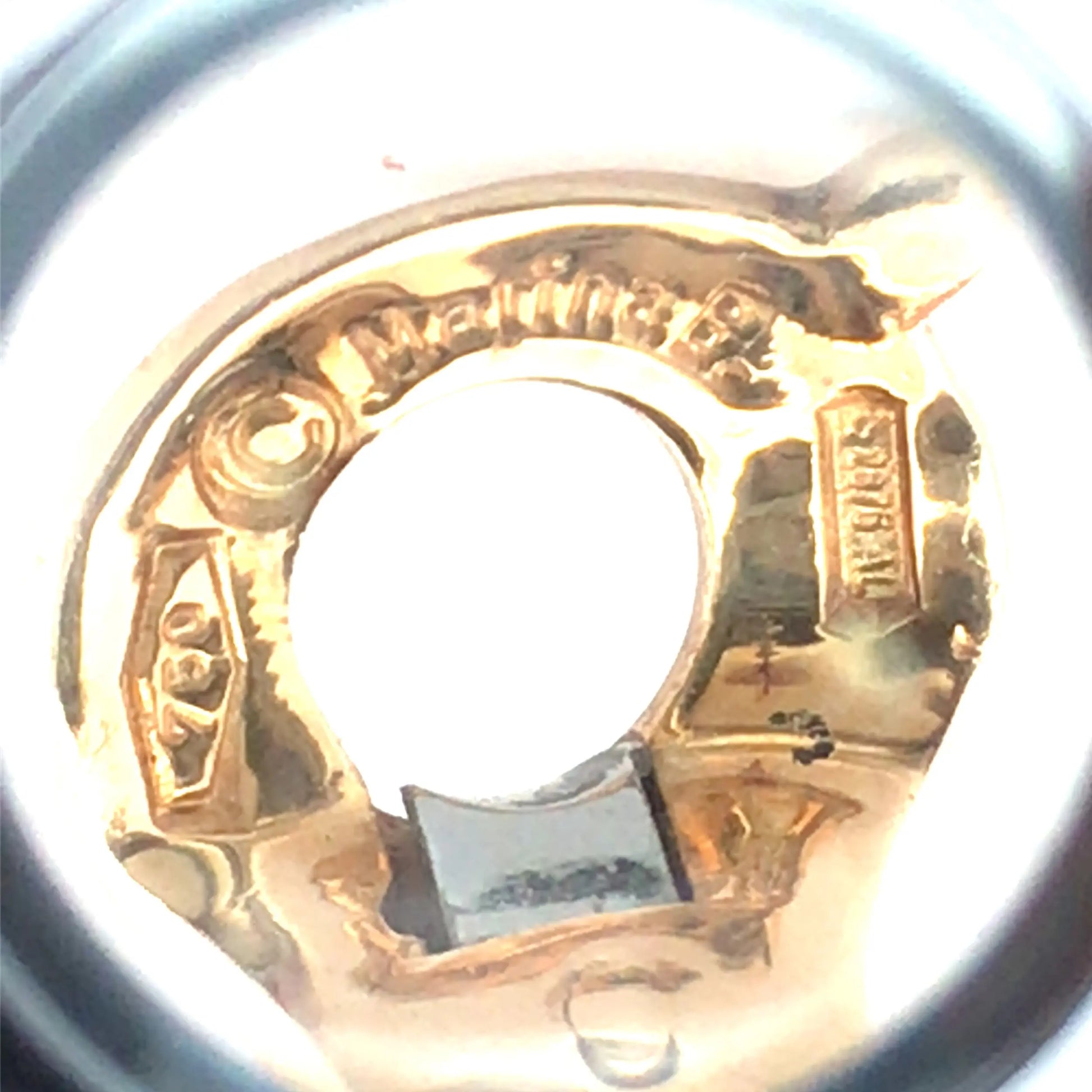 Marina B, 18K Gold Enamel Diamond Ring and Earrings Marina B