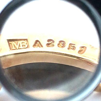 Marina B, 18K Gold Enamel Diamond Ring and Earrings Marina B