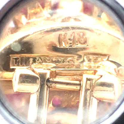 Tiffany, 18K Gold Ruby Earrings Tiffany