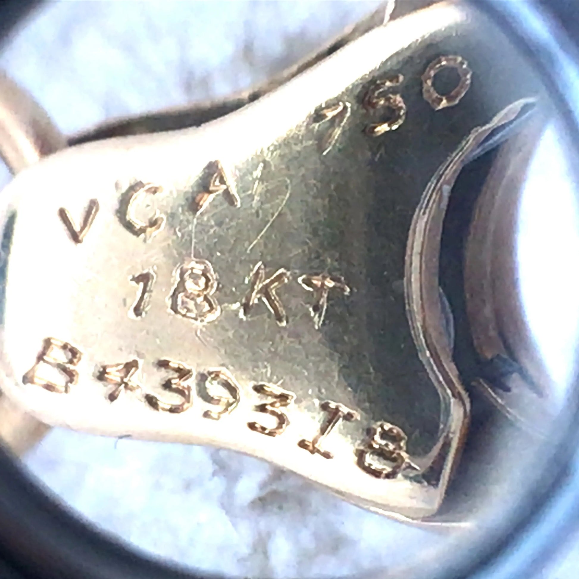 Van Cleef & Arpels, 18K Gold Turquoise Diamond Pendant Necklace VCA