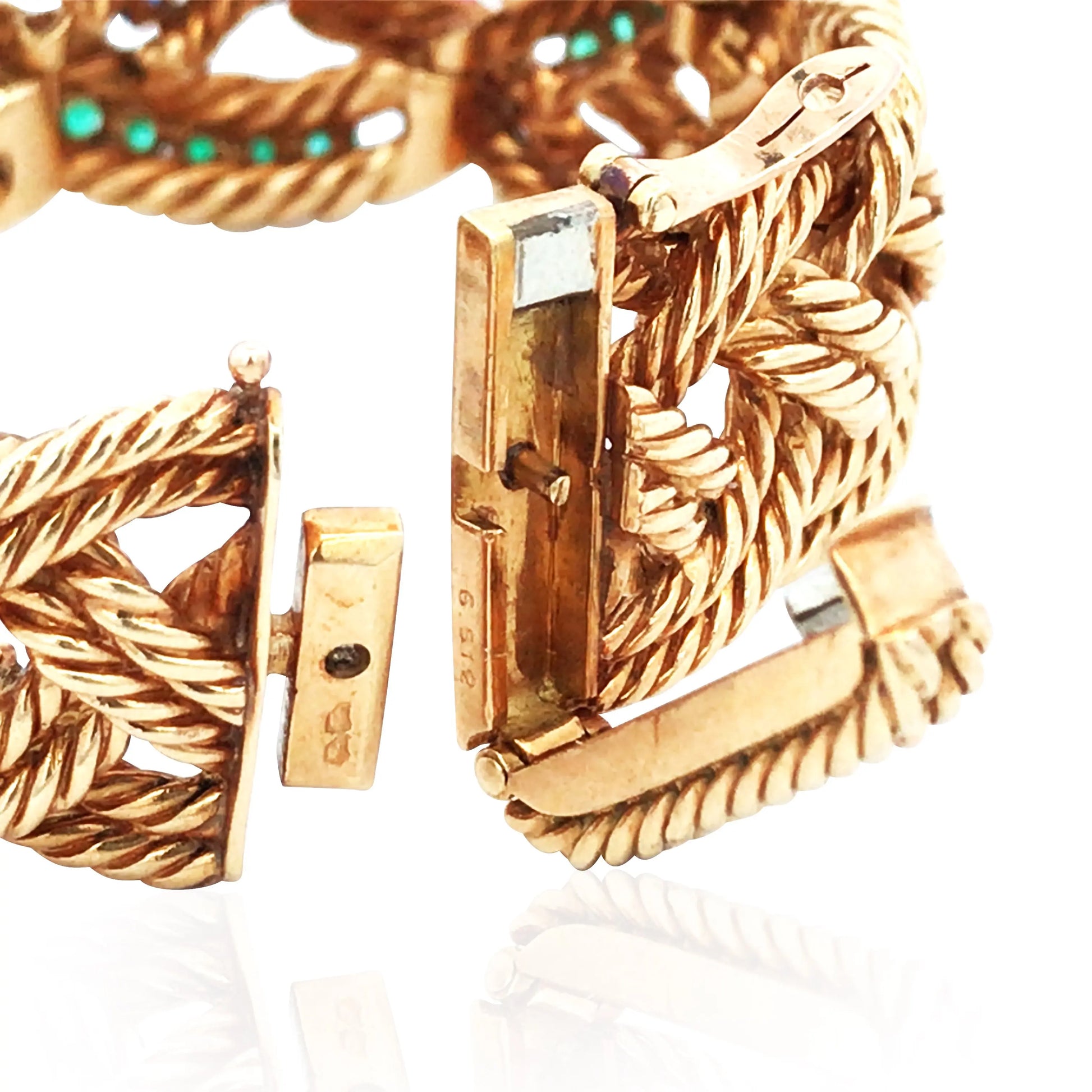 Boucheron, 18K Gold Ruby Sapphire Diamond Bracelet Boucheron