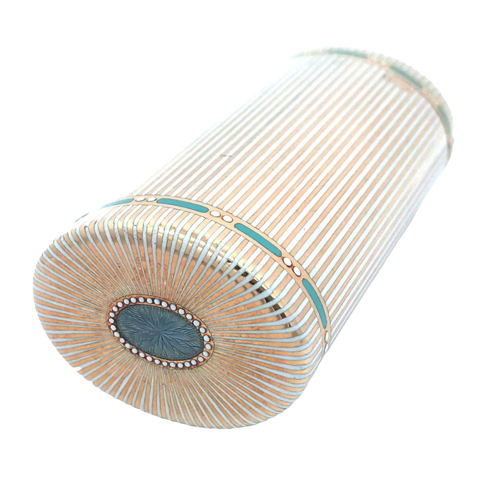 Gold Enamel Box Lueur Jewelry