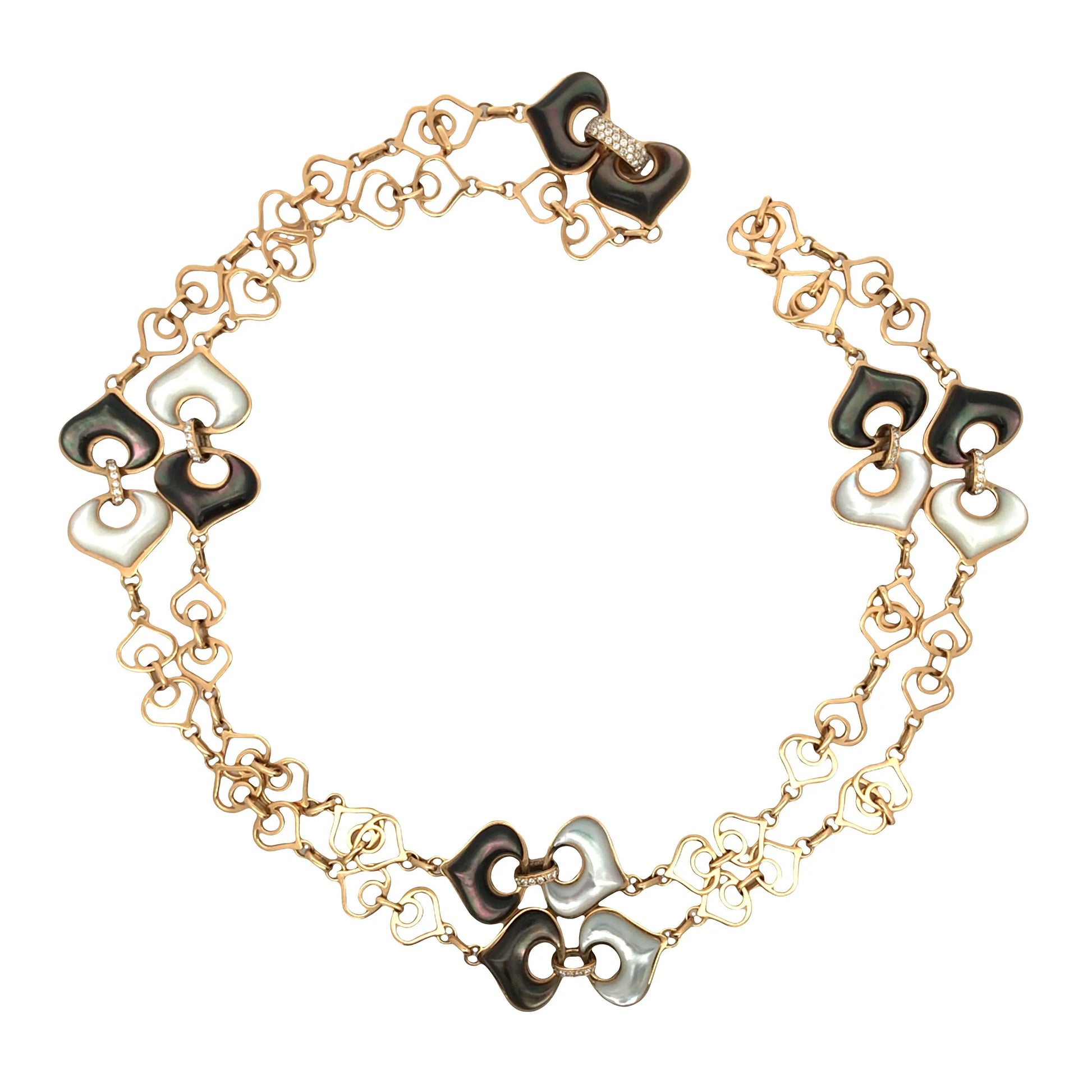 Marina B, 18K Gold Mother-of-Pearl Necklace Marina B