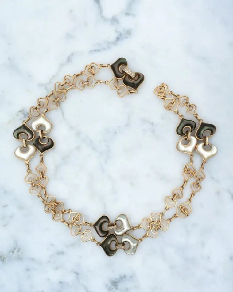 Marina B, 18K Gold Mother-of-Pearl Necklace Marina B