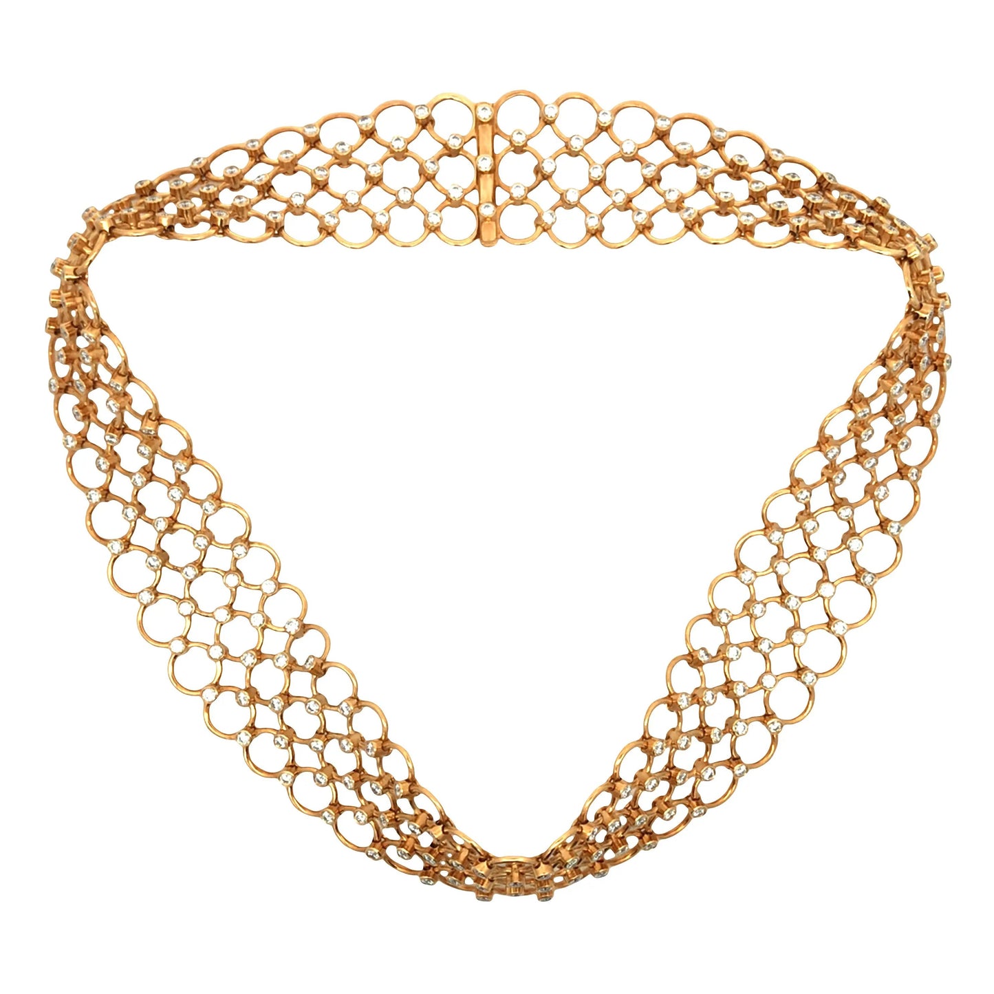 Tiffany, 18K Gold Diamond Necklace Tiffany