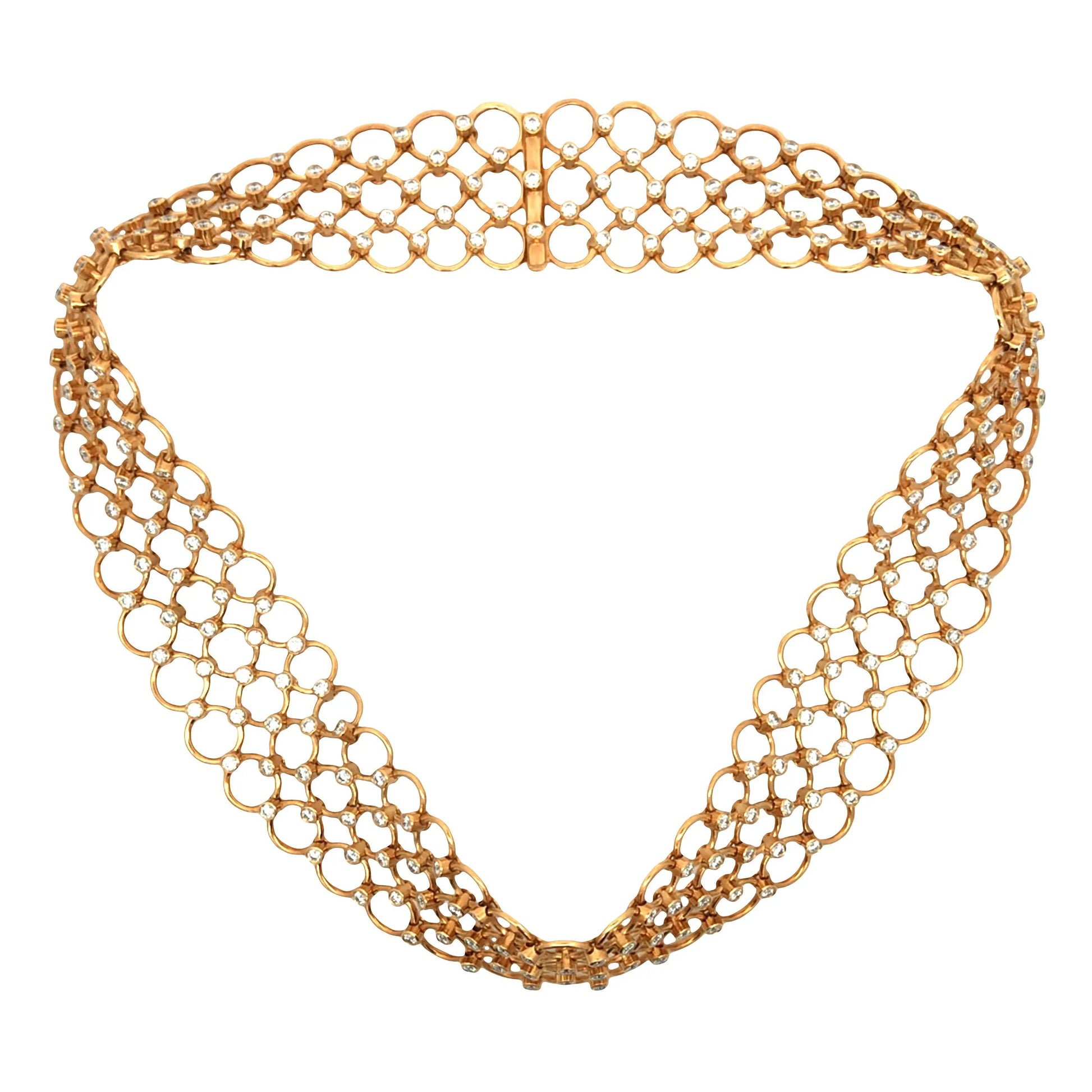 Tiffany, 18K Gold Diamond Necklace Tiffany