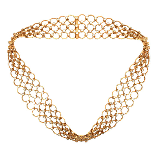 Tiffany, 18K Gold Diamond Necklace Tiffany