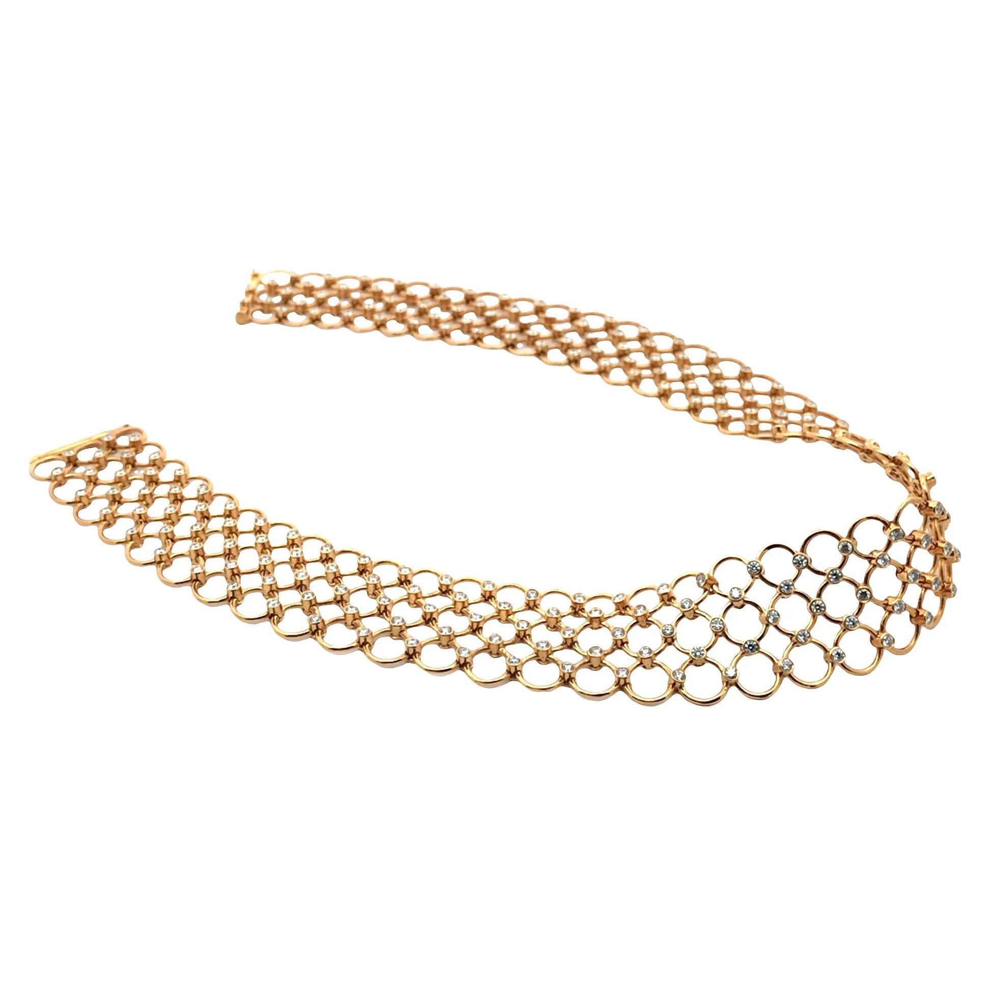 Tiffany, 18K Gold Diamond Necklace Tiffany