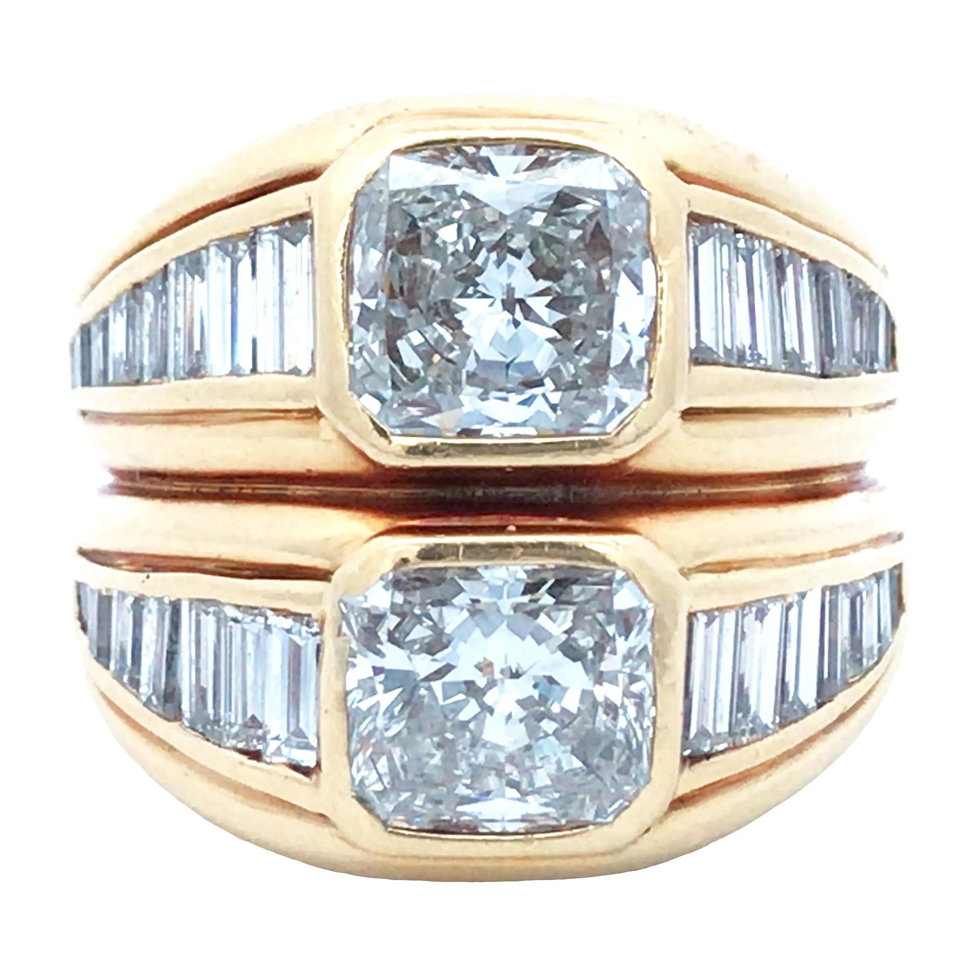 Bvlgari, 18K Gold Diamond Ring Bvlgari