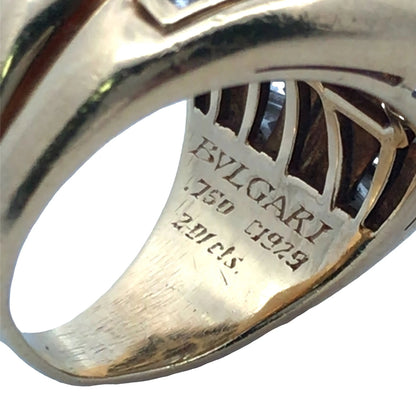 Bvlgari, 18K Gold Diamond Ring Bvlgari