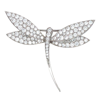 Van Cleef & Arpels, Platinum 18K Gold Diamond Dragonfly Brooch VCA