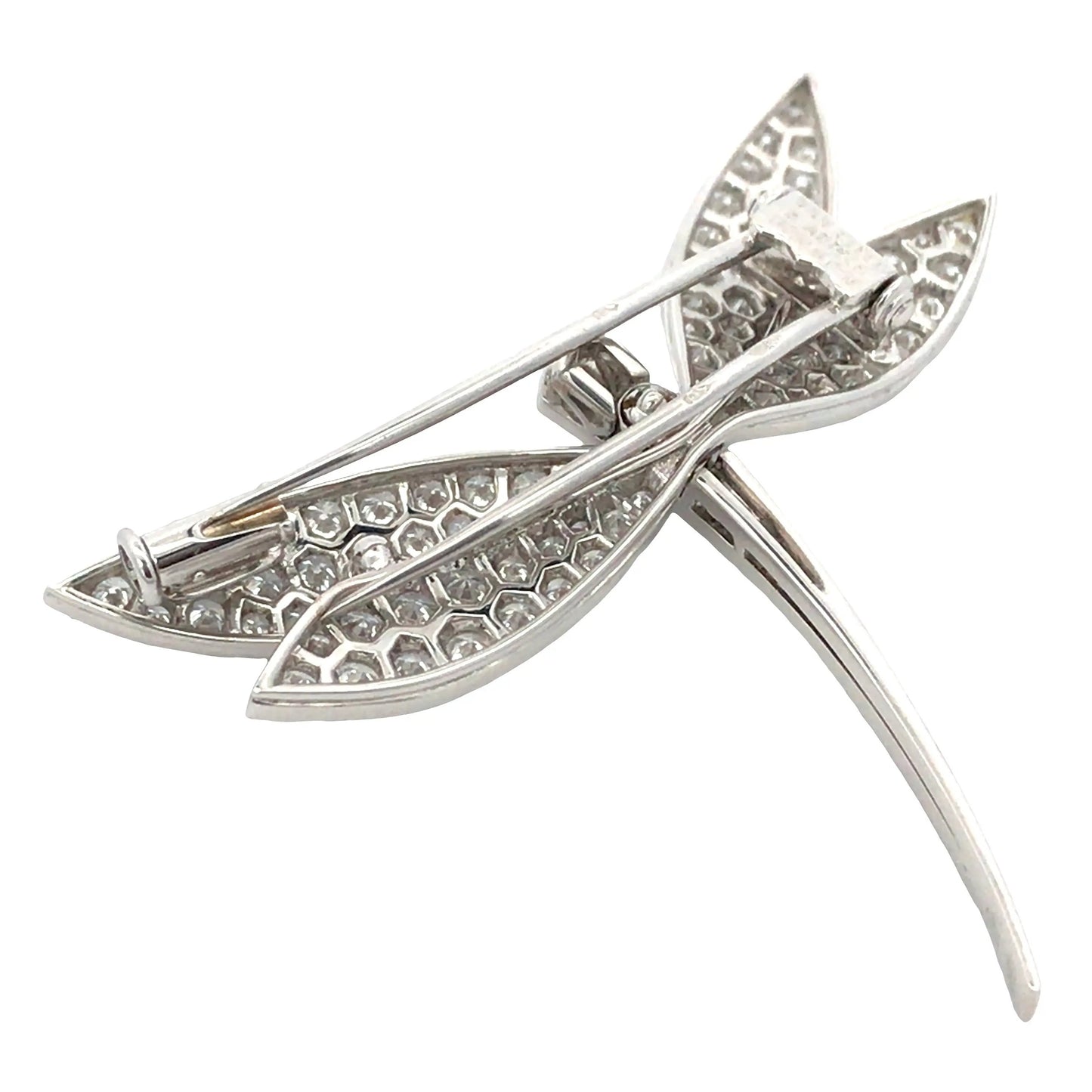 Van Cleef & Arpels, Platinum 18K Gold Diamond Dragonfly Brooch VCA