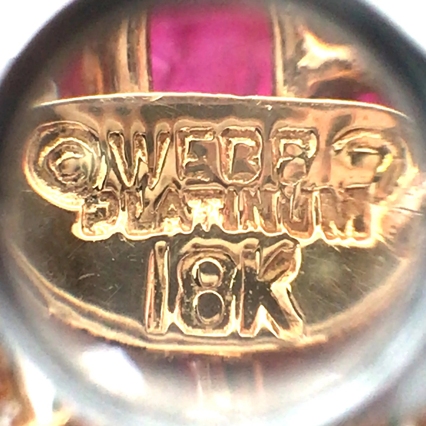 David Webb, 18K Gold Gemstone Diamond Brooch David Webb