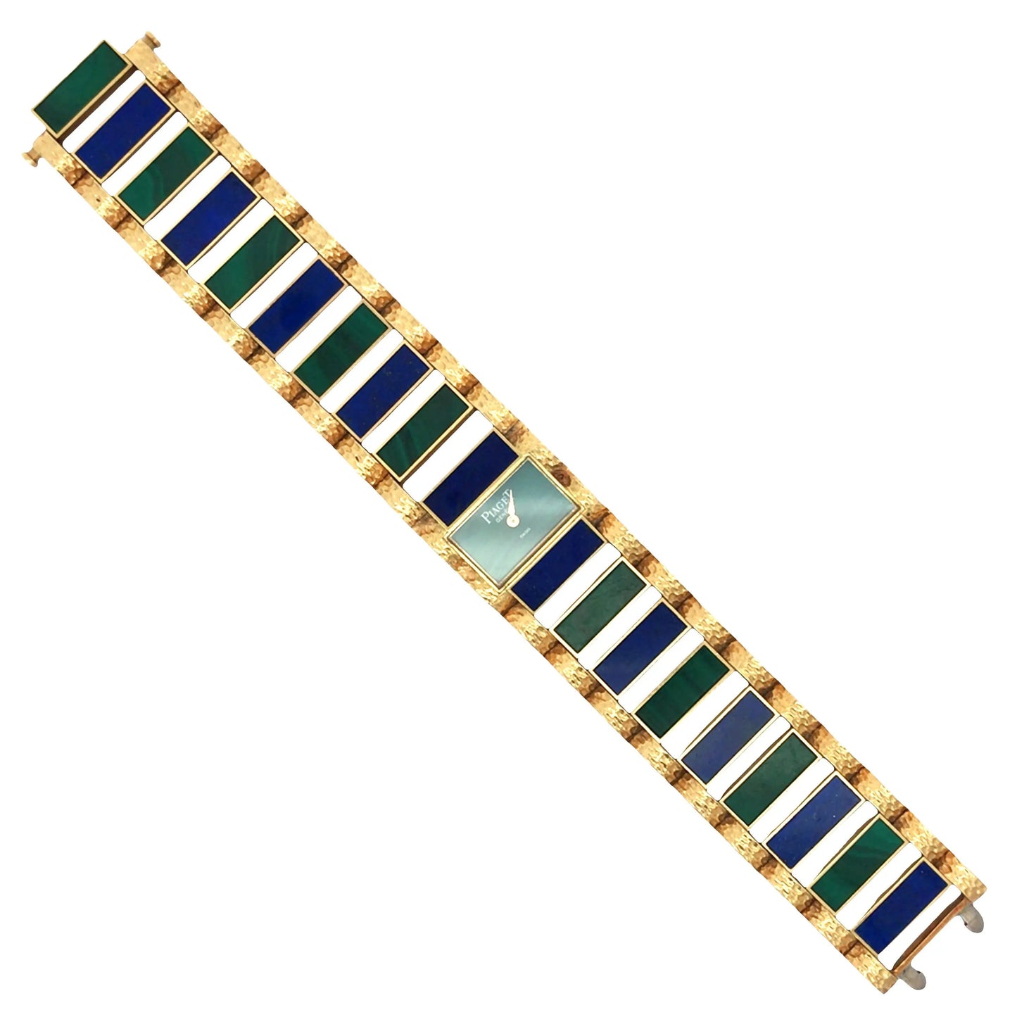 Piaget, 18K Gold Malachite Lapis Lazuli Wristwatch Piaget