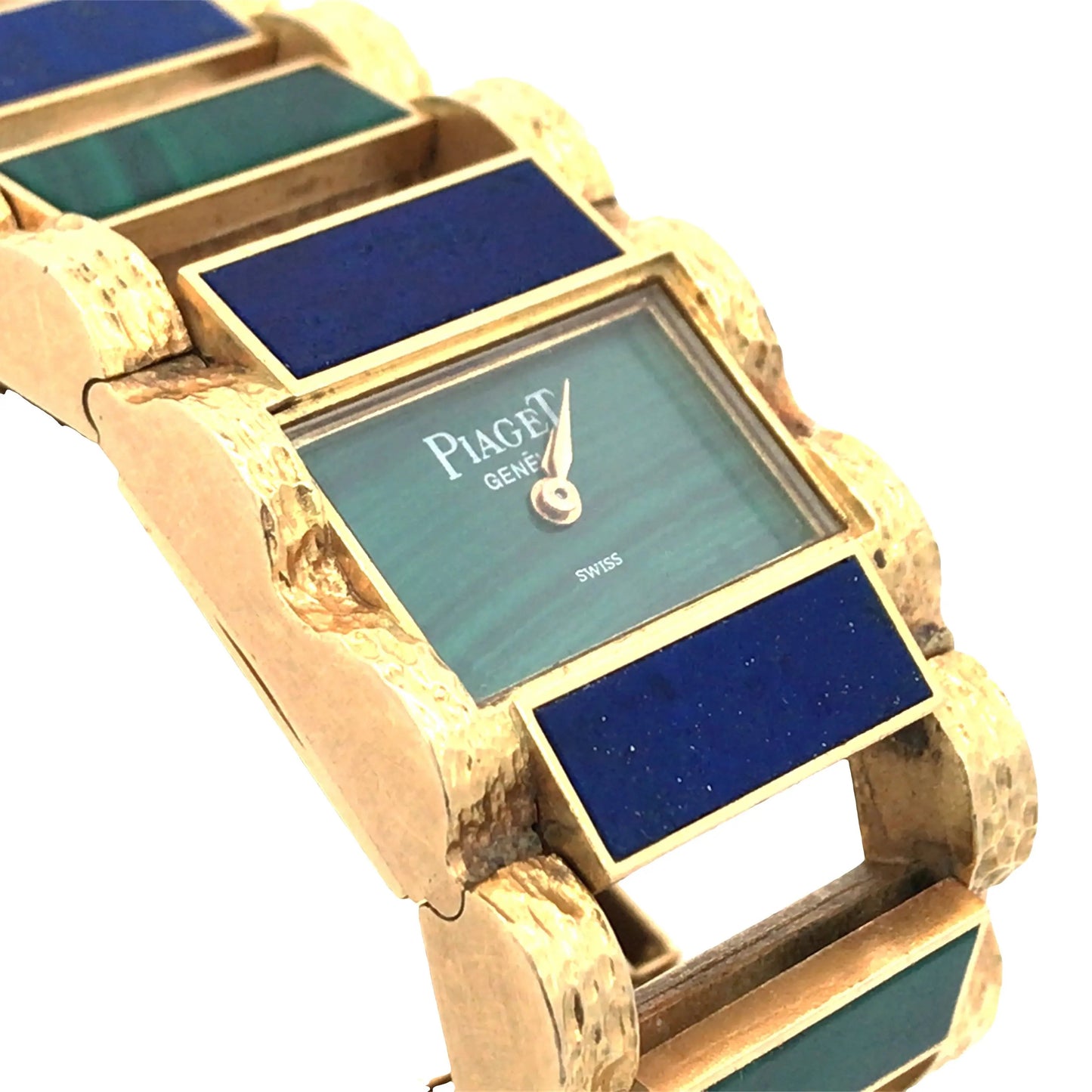 Piaget, 18K Gold Malachite Lapis Lazuli Wristwatch Piaget