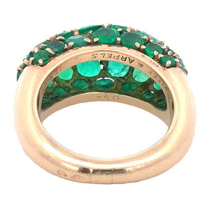 Van Cleef & Arpels, 18K Gold Emerald Ring VCA