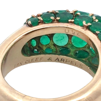 Van Cleef & Arpels, 18K Gold Emerald Ring VCA