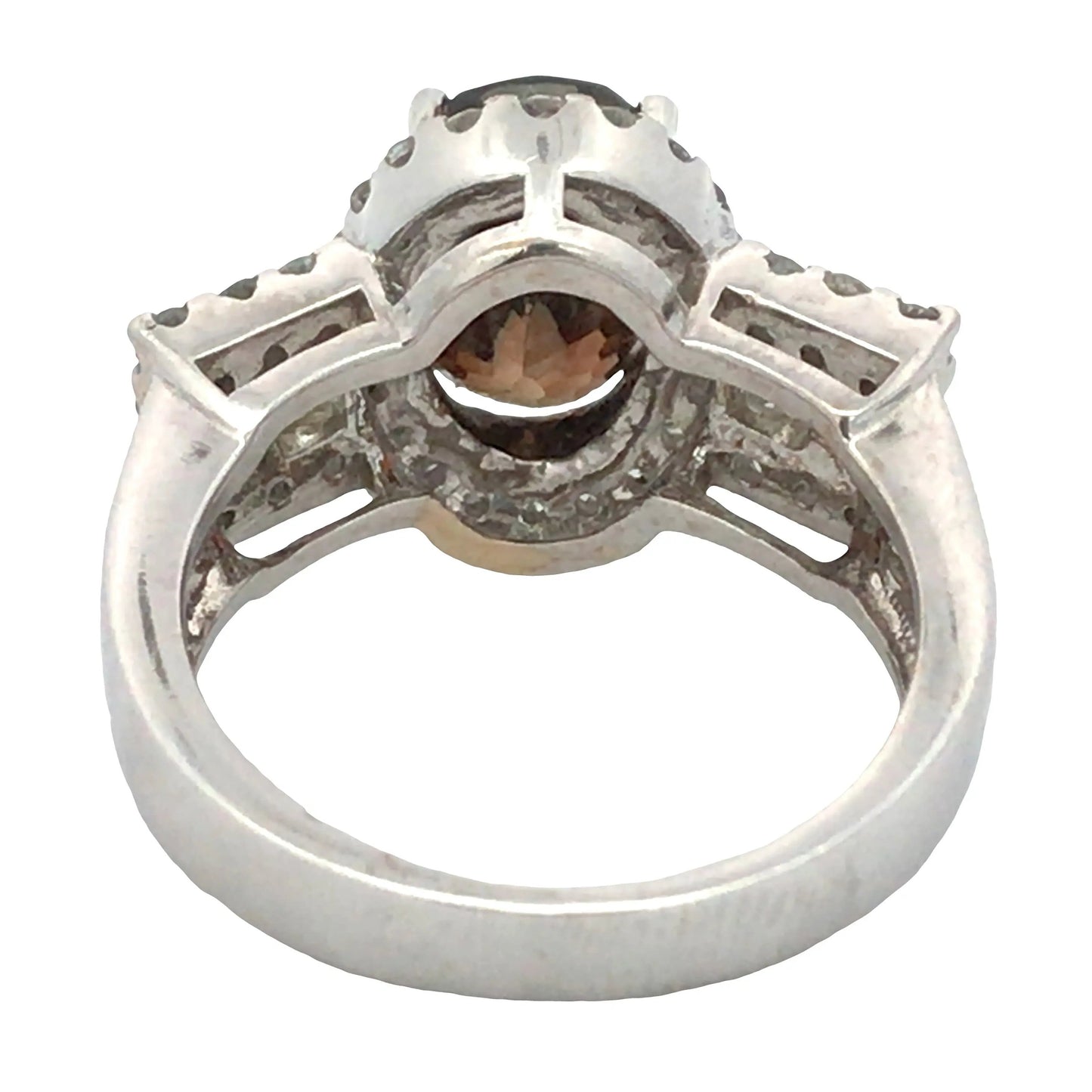 14K Gold Cassiterite Diamond Ring, GIA Lueur Jewelry