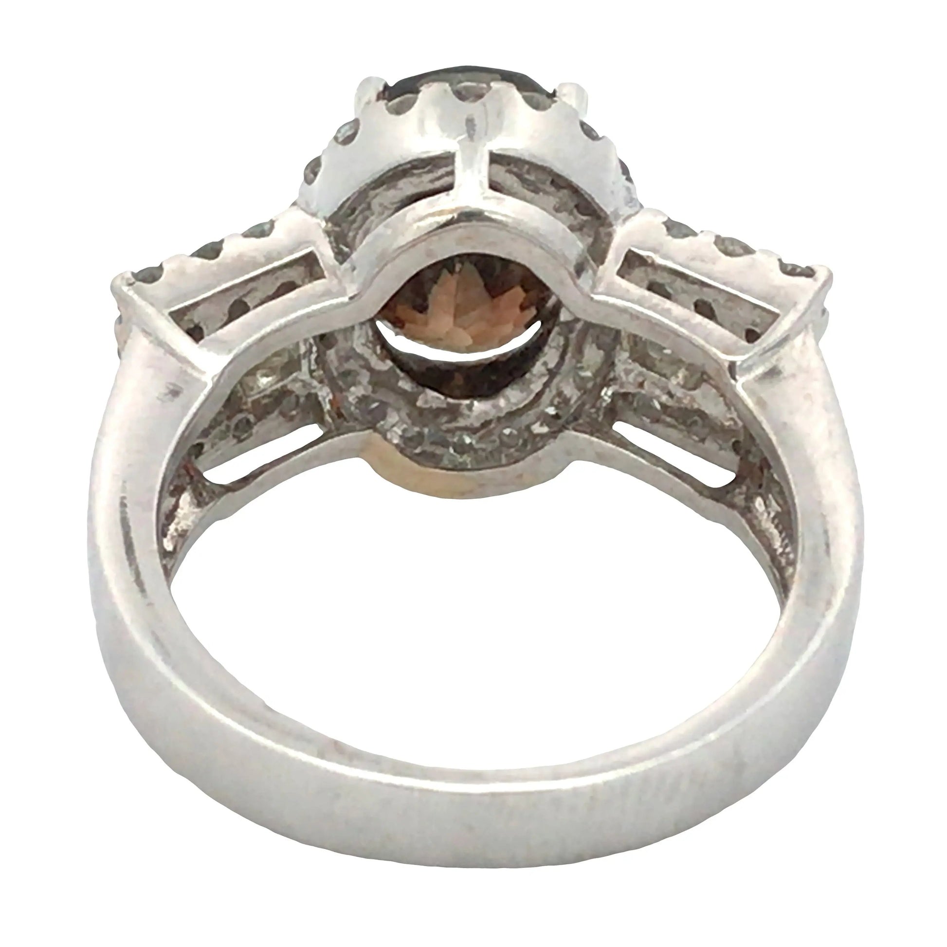 14K Gold Cassiterite Diamond Ring, GIA Lueur Jewelry