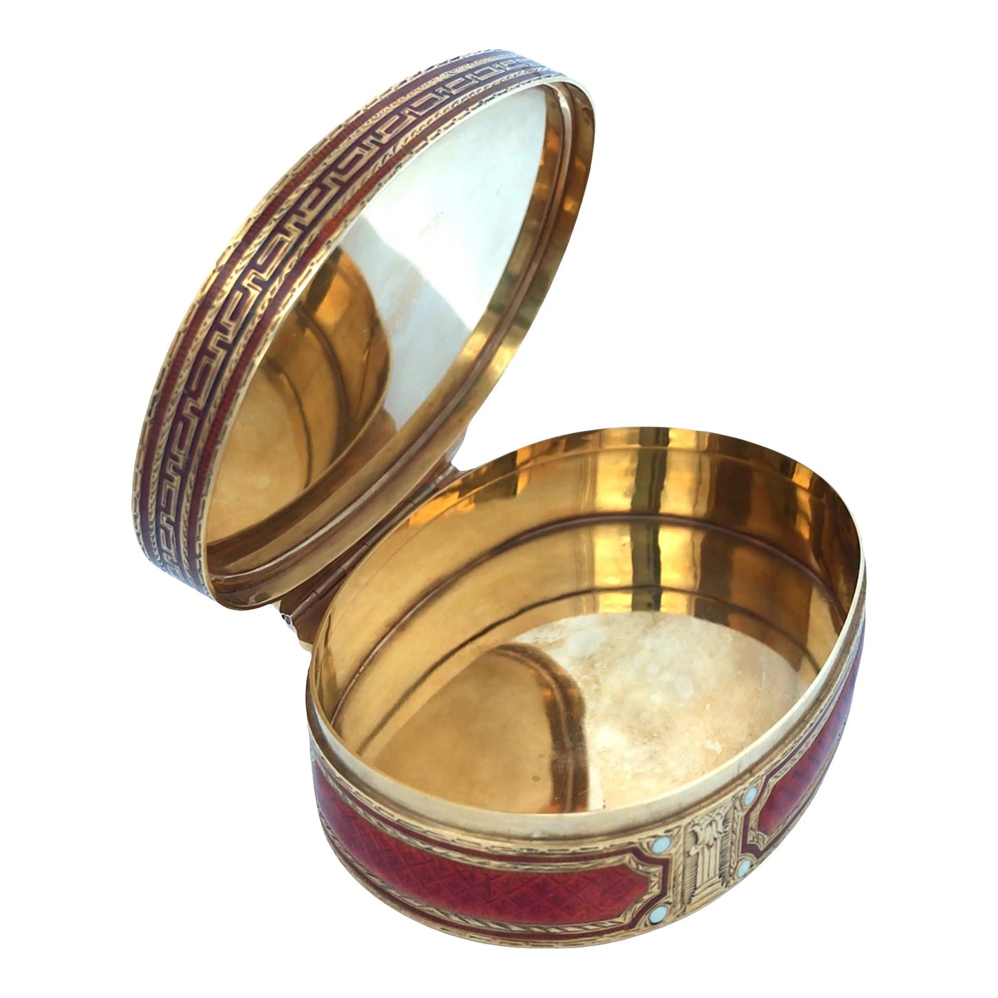 Oval Gold Box Lueur Jewelry