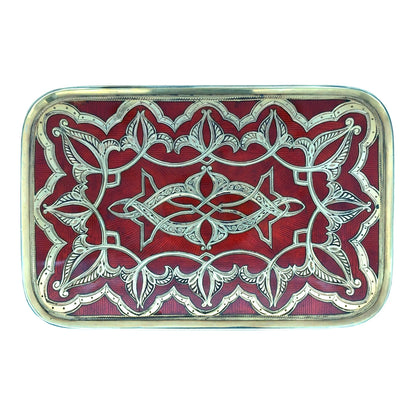 Gold Box with Porcelain Painting Lueur Jewelry