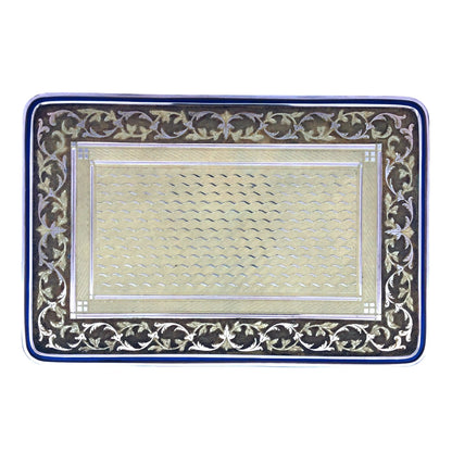 Gold Box with Porcelain Painting Lueur Jewelry